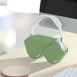 kwmobile cover voor over-ear koptelefoon - geschikt voor Apple AirPods Max / AirPods Max 2 - Van flexibel silicone - In pastelgroen — thumbnail 3