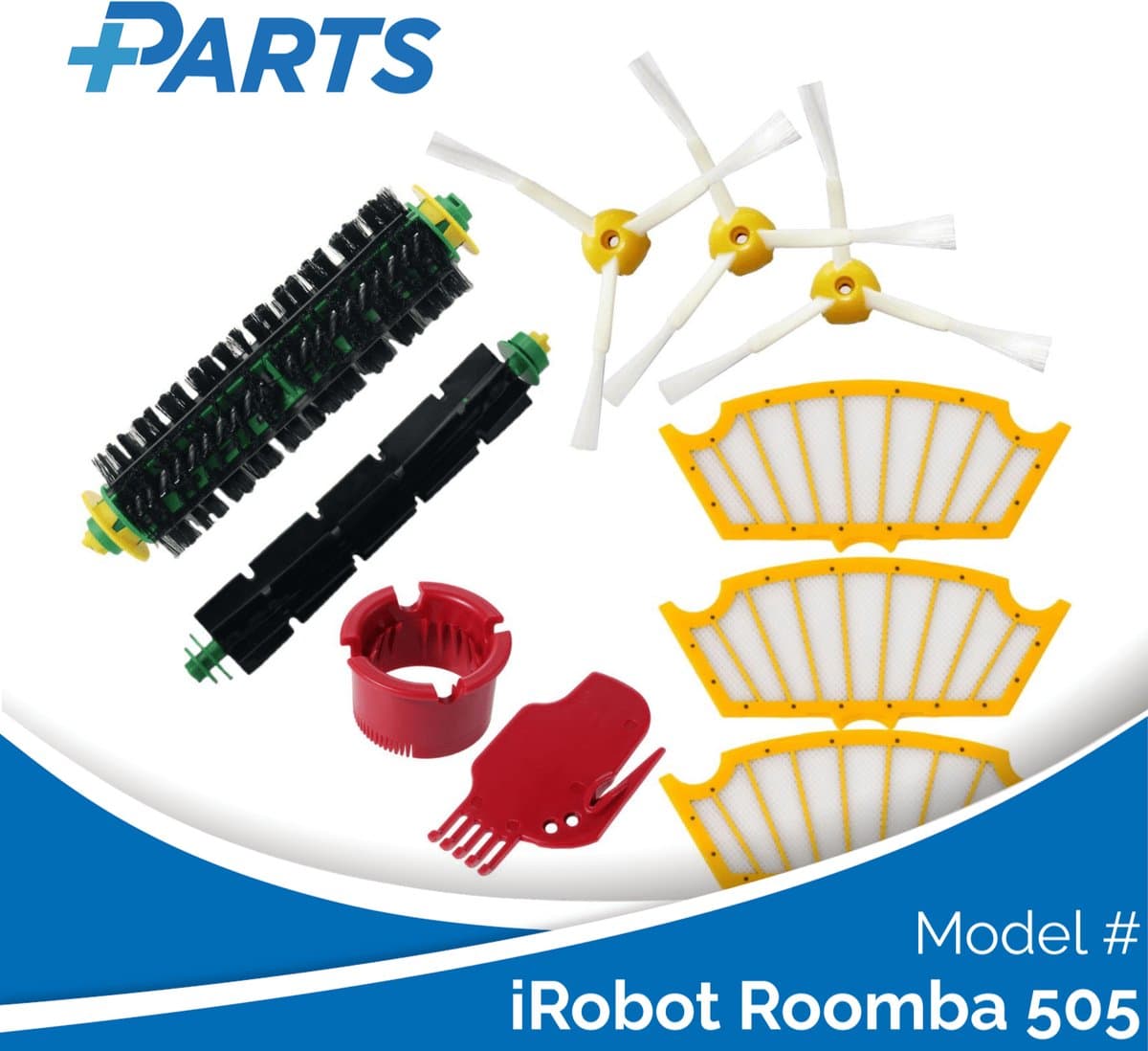iRobot Roomba 505 Onderhoudsset (Plus.Parts® alternatief voor 82804) — afbeelding 1