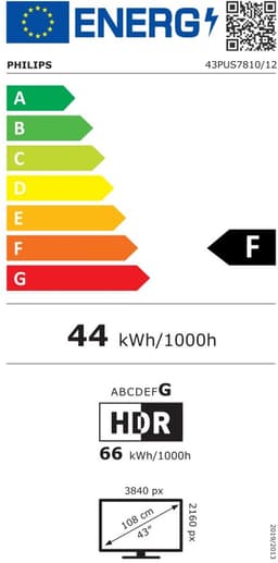 Philips 43PUS7810/12 - 43 inch - 4K QLED - 2025 - Buitenlands model — thumbnail 3