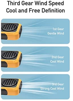 Draagbare Tailleclip Ventilator - USB Oplaadbaar, Mini Halsventilator voor T-shirts en Jassen — thumbnail 2
