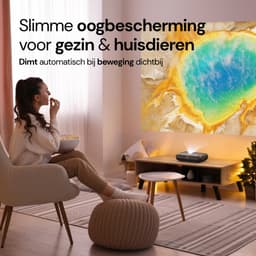 Yaber K300S Beamer – Ultra Short Throw Projector – 1000 ANSI Lumen – Full HD 1080p – Sound by JBL – Smart Projector met Google TV – Wi-Fi 6 & Bluetooth – Compacte Thuisbioscoop — thumbnail 4
