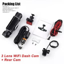 4-kanaals Wifi-rijrecorder 1080P HD-rijrecorder auto voor- en achtercamerasensor — thumbnail 1