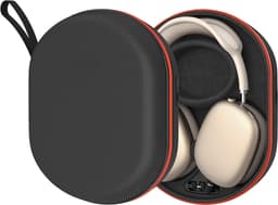 JustValue Oplaad Case Geschikt Voor AirPods Max - 5000 mAh Powerbank - Koptelefoon Oplader & Hoes Cover - Accessoires - Zwart Rood — thumbnail 1