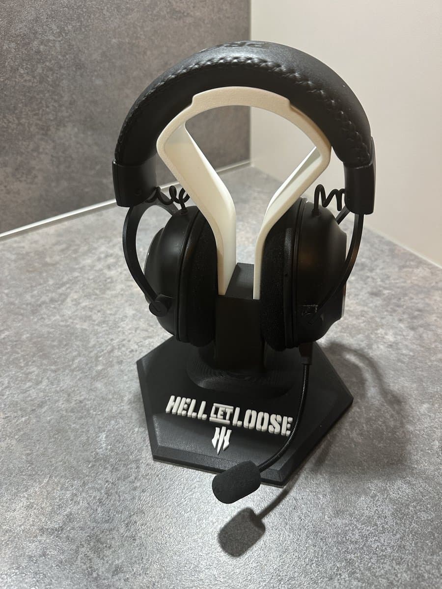 Hoofdtelefoon houder HELL LET LOOSE - Headset stand - Koptelefoon standaard - Koptelefoon houder — afbeelding 1