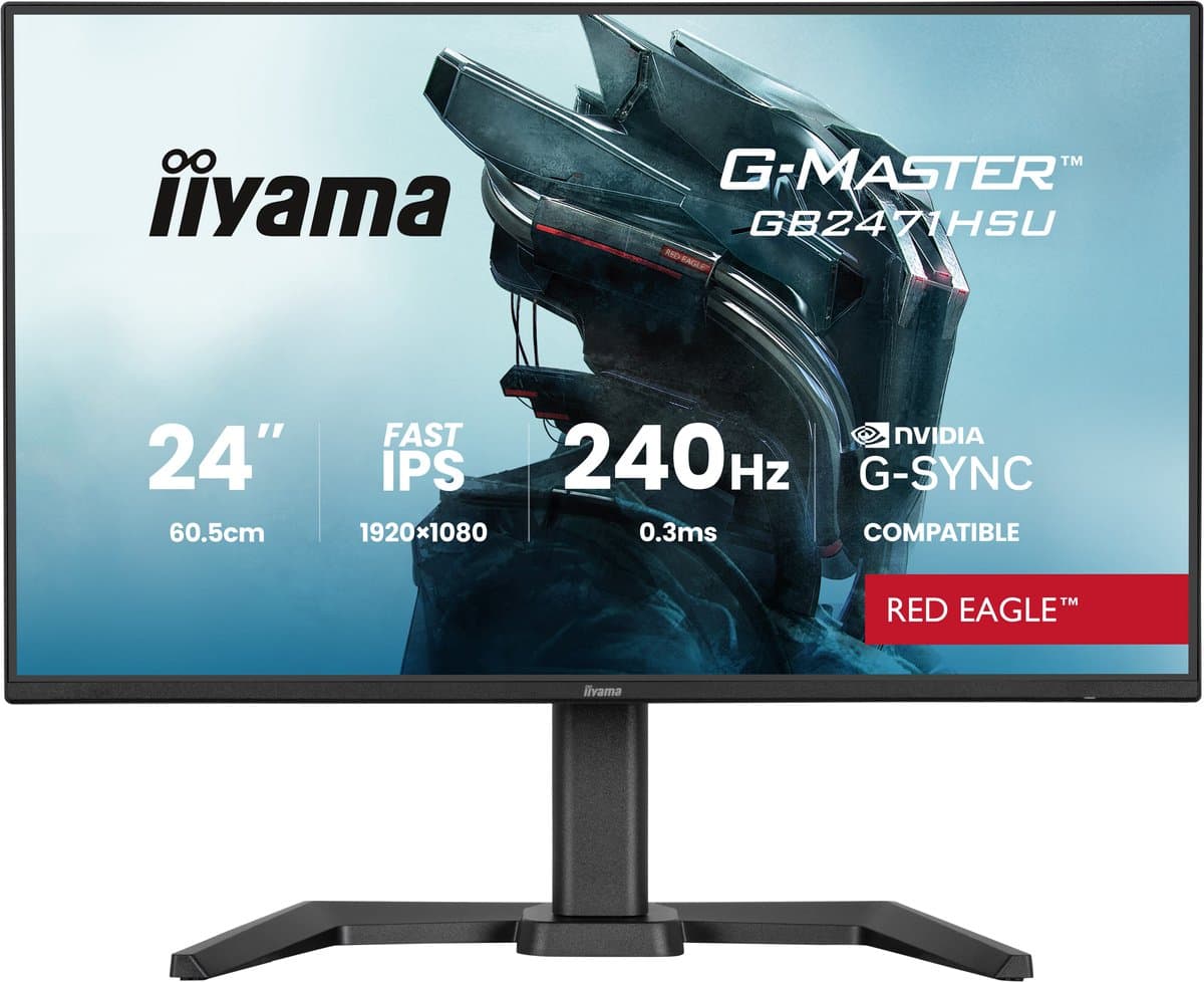 iiyama G-Master Red Eagle GB2471HSU-B1 23.8'' gaming monitor — afbeelding 1