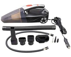 2-in-1 Auto Stofzuiger met Compressor en Zaklamp - Efficiënte Voertuig Reiniging