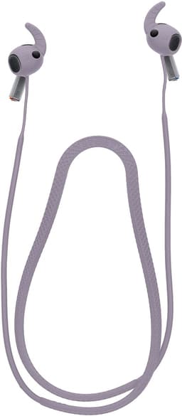 kwmobile Strap Compatible with Samsung Galaxy Buds 3 Pro - Silicone Cord Holder for Wireless Earphones - Lavender — thumbnail 2