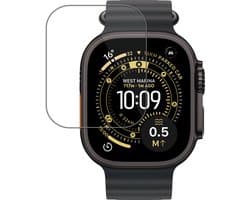 Screenprotector - Geschikt voor Apple Watch Ultra 3 (49 mm) - Sterk & Shockproof - Tempered Glass - Beschermglas Screen Cover - Gehard Glas - Bescherm Protector voor Smartwatch