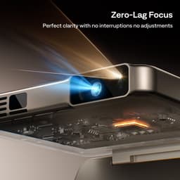 Aurzen - Zip - Mini Beamer - Pocket-Size - 720p - 100 ANSI Lumen - Auto Focus & Auto Keystone - 5.000 mAh Batterij - Draai- & Spiegelbaar - Ultradraagbare Projector - Grijs — thumbnail 5