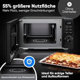 Magnetron met Grill 20L - Draaipleateloze Magnetron met Timer en Ontdooifunctie — thumbnail 4