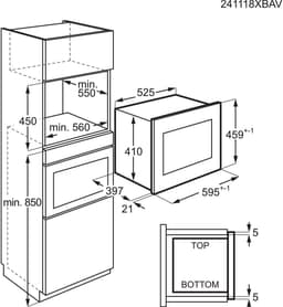 Electrolux MQ927GNE Inbouw 26 L 900 W Combinatie Magnetron Zwart — thumbnail 3
