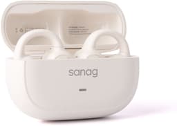 Sanag S3S – Open-Ear Bone Conduction Koptelefoon – Bluetooth 5.3 –Ai headset Sport Oorclip – 56u Lange Batterijduur – Waterdicht – Wit — thumbnail 2
