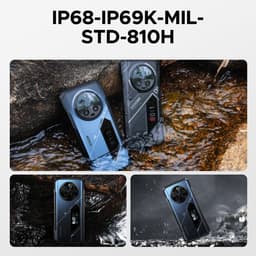 DOOGEE V40 Pro 5G-Outdoor Smartphone-Robuuste Smartphone- Dimensity 7300 -36 GB RAM+ 512 GB ROM-Android 14 - 8680 mAh/33 W-6,78 inch FHD+ 120 Hz-Zilver-IP68 Water Stofbestendig- 200 MP + 32 MP camera-NFC-GPS-Blauw — thumbnail 2