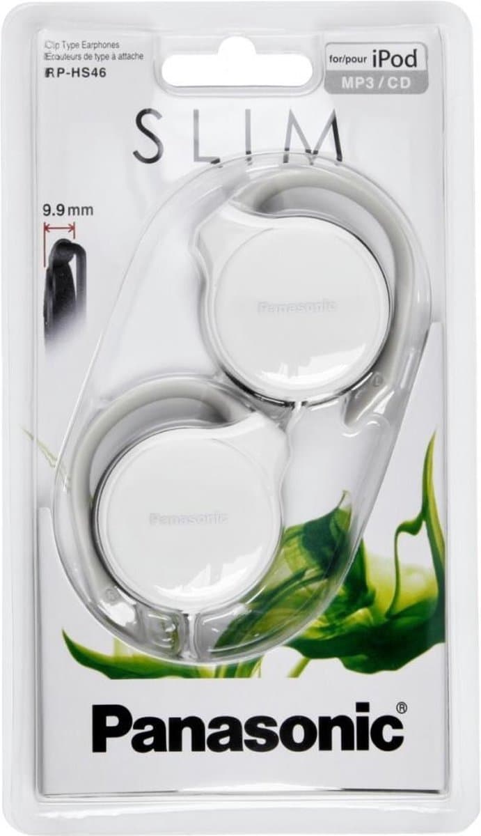 Panasonic RP-HS46E-W On Ear koptelefoon Kabel Wit Oorbeugel — afbeelding 1