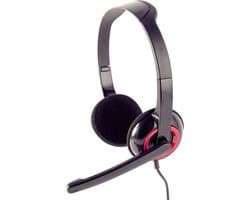 Headset zwart-rood