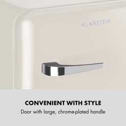 Klarstein Minibar minikoelkast voor kamers, 48 ​​liter minikoelkast voor drankjes en cosmetica, kleine , kleine en stille koelkast, verstelbaar schap, kleine huidverzorgingskoelkast 0-10 °C - Mini Koelkast - 48L - Mini Fridge — thumbnail 4