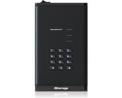 iStorage diskAshur DT3 HDD – externe harde schijf – 24TB – USB – 256-bit – Zwart