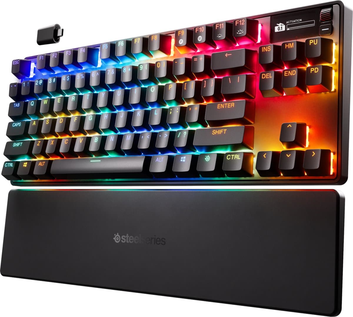 SteelSeries Apex Pro TKL WL Gen 3 - Mechanisch Gaming Keyboard - US Qwerty - Rapid Trigger, Rapid Tap, Protection Mode — afbeelding 1