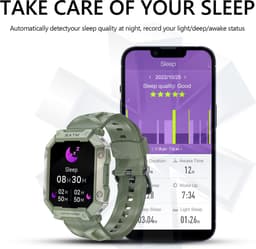 Tijdspeeltgeenrol PG Smartwatch - Oranje - Waterdicht IP68, Gezondheidstracker met GPS, Hartslagmeter en Lange Batterijduur — thumbnail 5