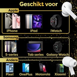 In-Ear Draadloze Oordopjes met Touch Display - Geschikt voor iPhone Oortjes - Nieuwe Bluetooth 5.4 - Noise Cancelling - Oortjes Draadloos - Originele Wireless EarBuds - Phreeze TWS9 Pro — thumbnail 4