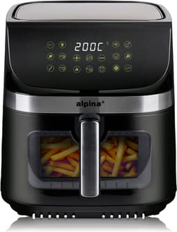 Alpina 9L 1800W Airfryer - Extra Grote Capaciteit - Digitale Timer en Temperatuurregeling - Snelle Luchtcirculatie — thumbnail 1