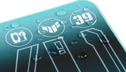 ASUS TUF Gaming P1 Hatsune Miku Edition - Muismat rubber - stof - blauw, zwart — thumbnail 2