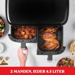 Russell Hobbs Satisfry Dual Basket 9L Airfryer - Heteluchtfriteuse - 27680-56 — thumbnail 12