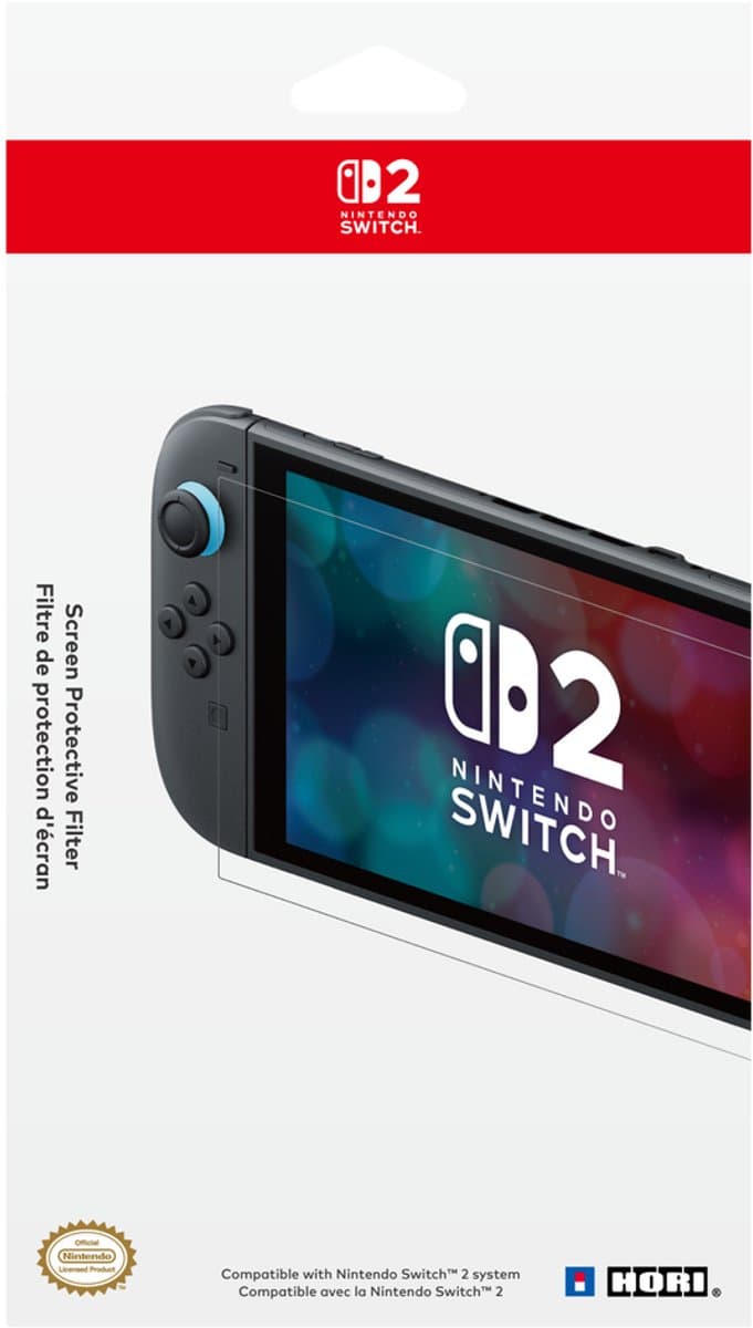 Hori Switch 2 Schermbeschermer Transparant — afbeelding 1