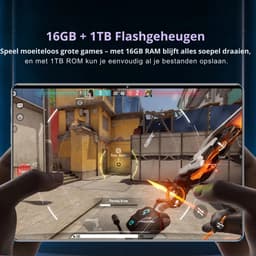2025 5G Nieuwe 10,36-Inch Tablet Android 16GB RAM 1TB ROM Android 12000mAh Batterij 16MP 32MP 10-Core Dual SIM Netwerk Bluetooth - blauw — thumbnail 3