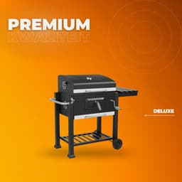 Houtskool barbecue - BBQ - Thuis of camping - Kachel - Voor 5-10 Personen - Op wielen - Outdoor — thumbnail 3