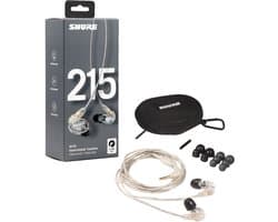 Shure SE215-CL - In ear earphones, single driver, clear