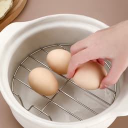 3x Ovenrooster - 23/25/28 CM - RVS Stoomrek - Oven Rek - Magnetron Rek - Ovenrooster - Ovenrek - Kookspullen - Stoommand - Steamer Basket - Magnetron Rooster Rond - voor Bakken, Koken, Braden - Kookgereedschap voor Air Fryer — thumbnail 3