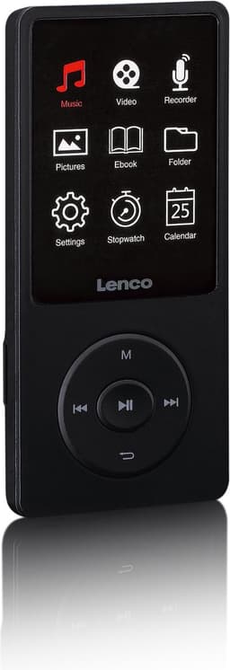Lenco Xemio-669BK - MP3/MP4 speler met LCD scherm en 8GB intern geheugen - Zwart — thumbnail 3