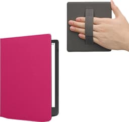 kwmobile flip cover geschikt voor Pocketbook InkPad 4 / Color 3 / Color 2 / Vivlio InkPad 4 / InkPad Color 3 - Case met magnetische sluiting en handvat - Hoes voor e-reader in neon roze - design — thumbnail 1