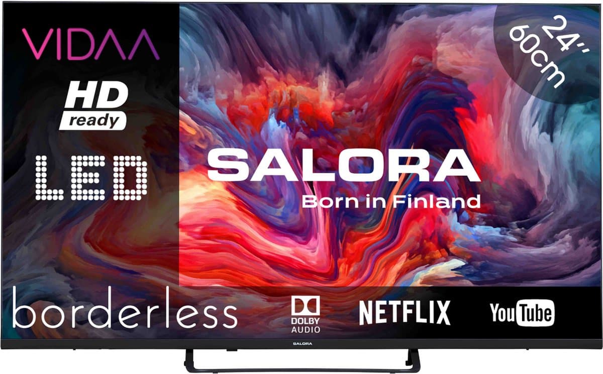 Salora FOD24HV - 24 Inch - Smart TV - HD Ready - VIDAA TV - Smart 24 inch tv - 2025 — afbeelding 1