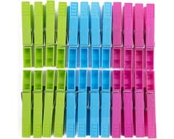 Benson Plastic Wasknijpers - 24 delig