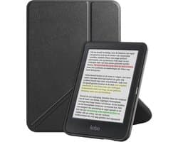 Hoes Geschikt voor Kobo Clara Colour - E-reader Bescherm Hoesje Case Sleep Cover Trifold - Hoes Geschikt voor Kobo Clara Colour Hoesje - Zwart