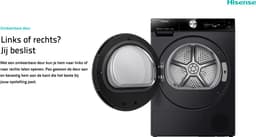 Hisense 7S Serie DH7S107BB - Wasdroger met Energielabel C - TFT Display - Warmtepompdroger - 10kg - ConnectLife - Basket Dry — thumbnail 9