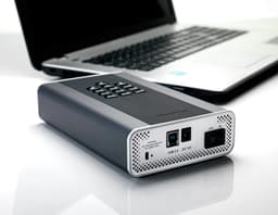 iStorage diskAshur DT2 - externe harde schijf - 8 TB - Cijfercode - Zwart - Grafiet — thumbnail 2
