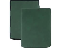 E-Reader Hoes Geschikt voor PocketBook InkPad 4 | Book Case met Sleep/Wake Functie | Kunstlederen Beschermhoes | Groen