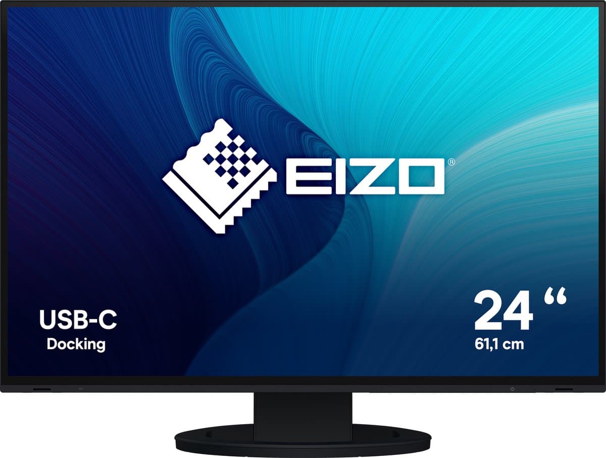 EIZO FlexScan EV2485-BK LED display 61,2 cm (24.1") 1920 x 1200 Pixels WUXGA Zwart — afbeelding 1