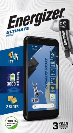 Energizer Ultimate U505S 4G Zwart — thumbnail 2