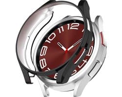 Strap-it TPU case - geschikt voor Samsung Galaxy Watch 6 Classic 43mm - bescherming hoesje voor Galaxy Watch 6 Classic 43mm - zwart