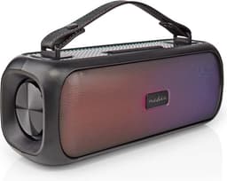 Nedis Bluetooth Party Boombox - 4.5 uur - 2.0 - 45 W - Media afspeelmogelijkheden: AUX / USB - IPX5 - Koppelbaar - Handgreep - Feestverlichting - Zwart — thumbnail 5