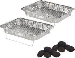 La Dehesa Eenmalig gebruik wegwerp BBQ/Barbeque grills - 2x - 31 x 23 x 6 cm — thumbnail 1