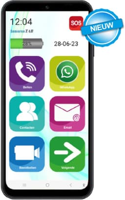 Senioren smartphone met grote knoppen - WhatsApp - simlockvrij - Op basis van Samsung - senioren mobiele telefoon — thumbnail 2