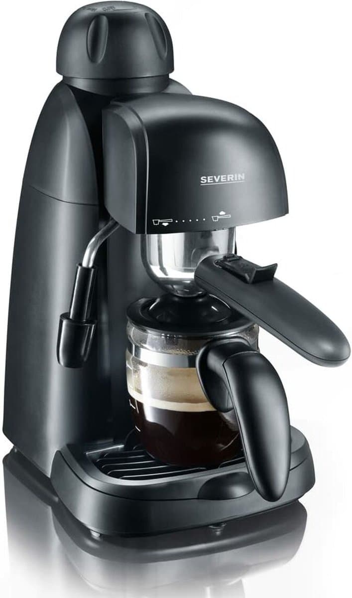 Severin KA 5978 Espresso-apparaat - Gebruiksvriendelijk, Compact en Lichtgewicht - 800w - Zwart — afbeelding 1