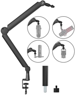 Sensic SA 30 Microfoon Arm Zonder Microfoon - Microfoon Statief - Boom Arm - Standaard - Met 15cm Verhoger — thumbnail 1