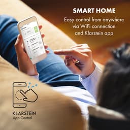 Klarstein Mobiele airconditioner met luchtafvoerslang, 4-in-1 airconditioner, ventilator, luchtontvochtiger & nachtmodus, Kleine & draagbare airconditioner voor thuis & op kantoor, Laag verbruik, 7000 BTU,1 kW voor 23 m² - Afstandsbediening Timer — thumbnail 21