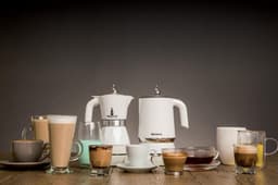 Ariete Percolator en Melkopschuimer - Italiaans koffiezetapparaat & Melkopschuimer - 20cl - 500W - Wit — thumbnail 4